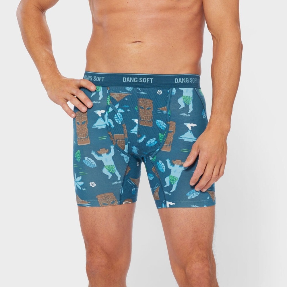 Duluth Trading Co Dang Soft Pattern Boxer Briefs Men XL Green New With Tags